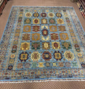 Afghan Khorjin — Sky Blue Field with Saddlebag Panels