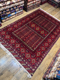Ersari-Turkoman – Deep Red Paneled Gul Design