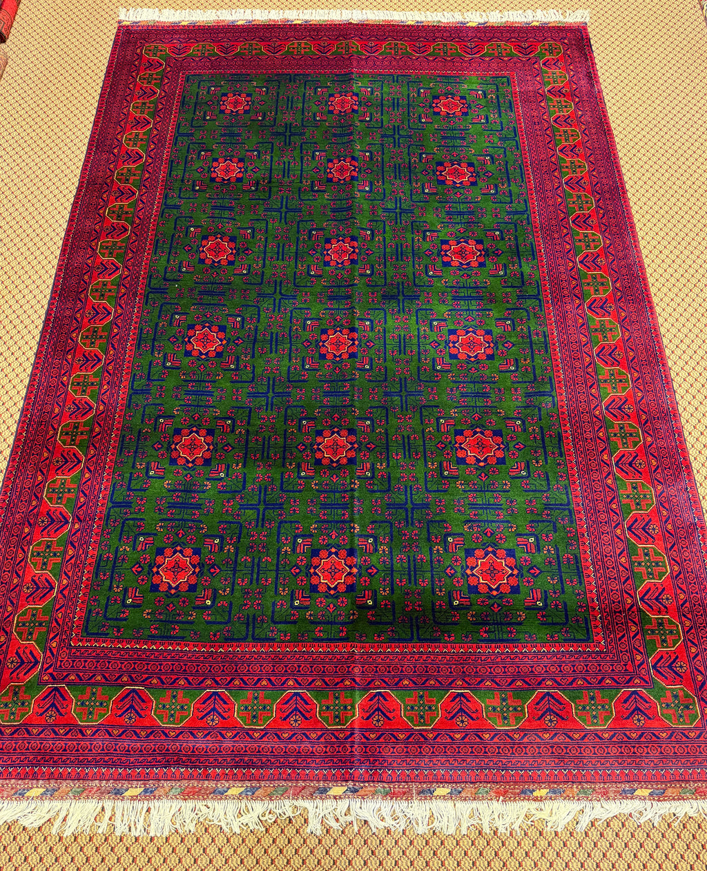 Khal Mohammadi – Emerald & Coral Medallion