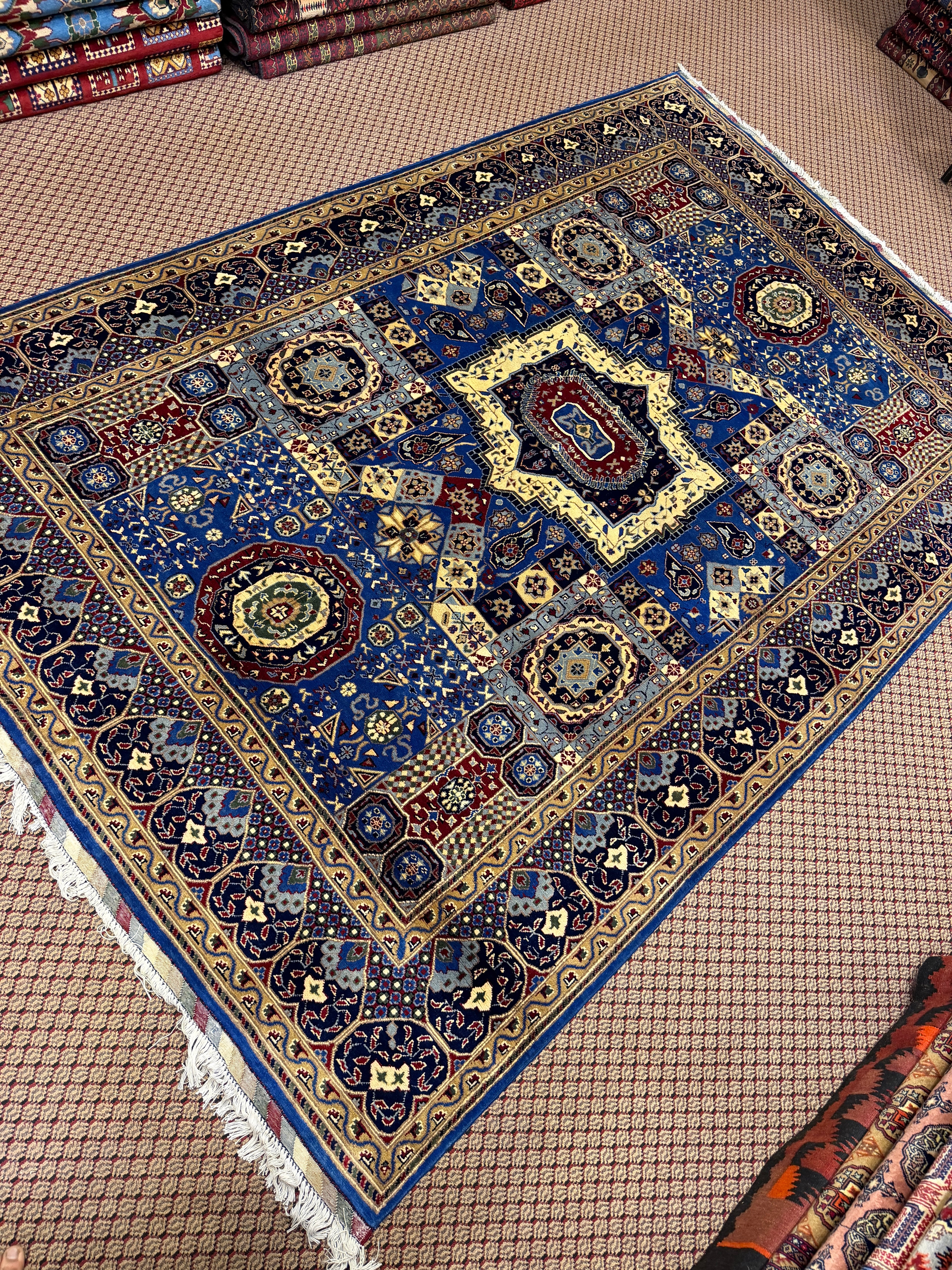 Khotan – Royal Blue Star Medallion Compartment