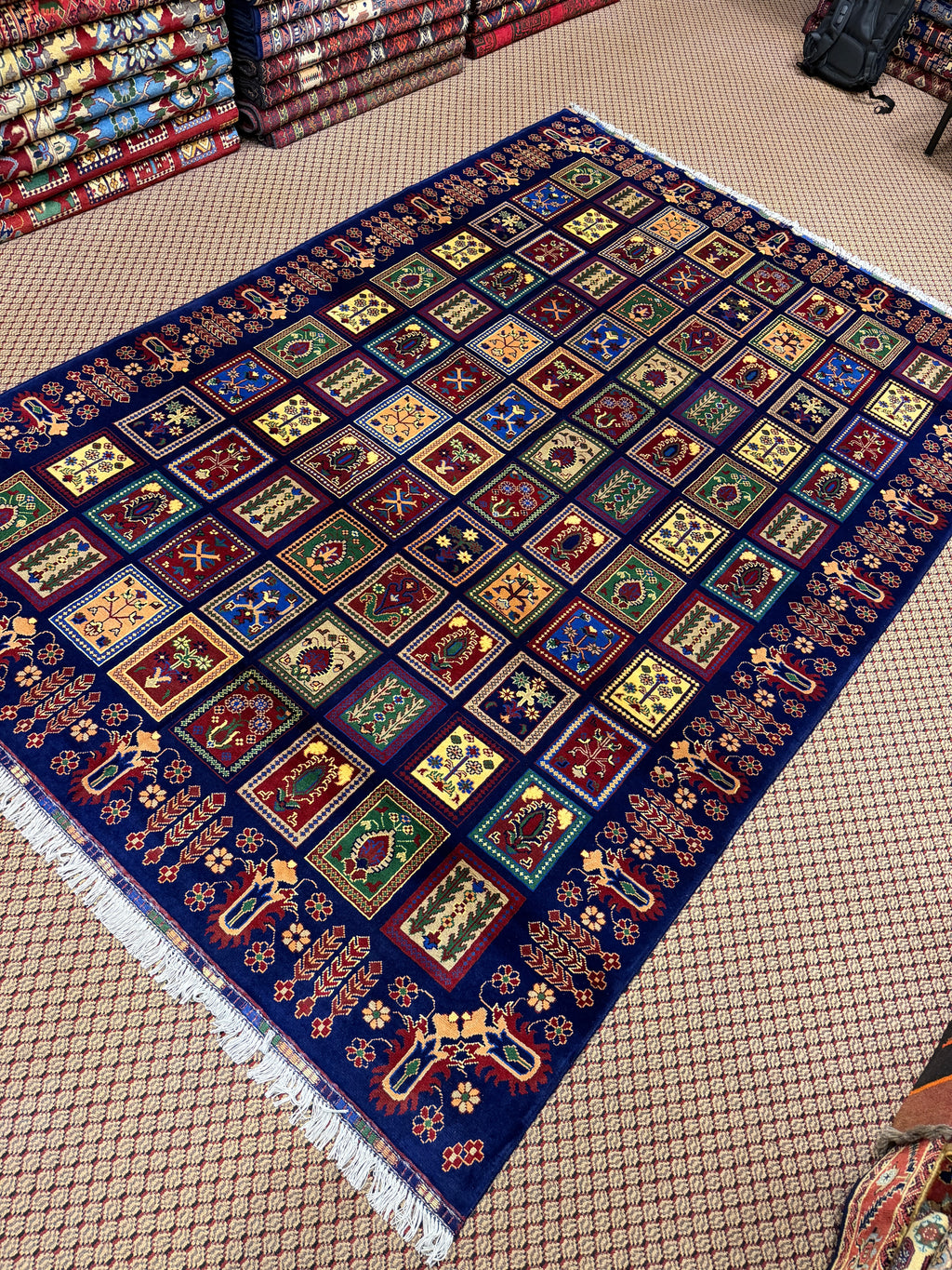 Baghi – Navy Multicolor Garden Panel