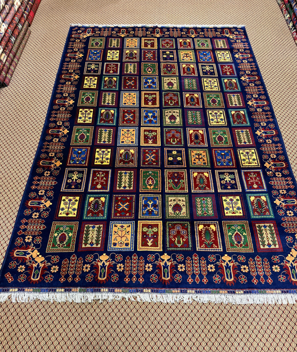 Baghi – Navy Multicolor Garden Panel