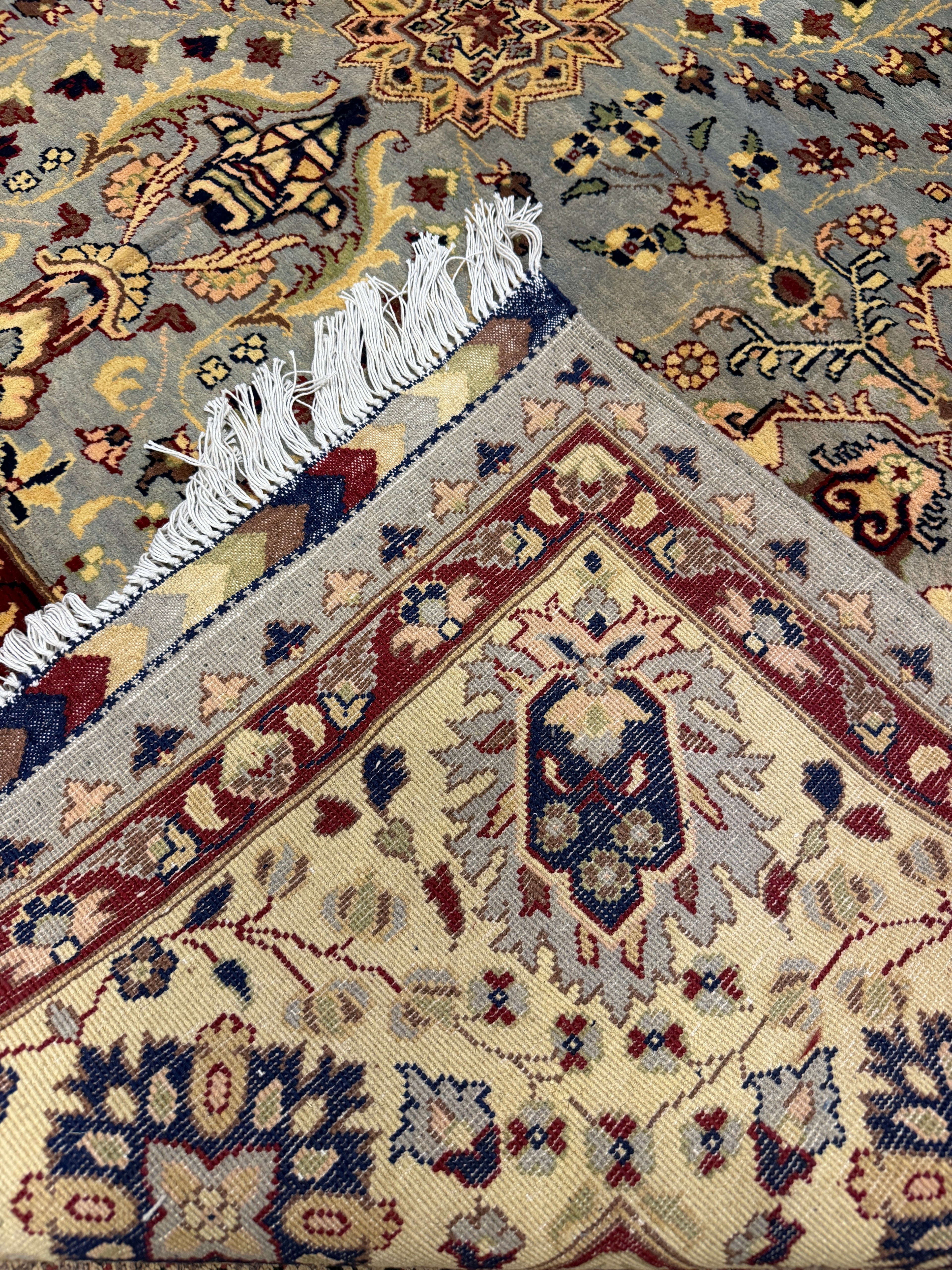 Mahal – Slate Blue & Gold Medallion