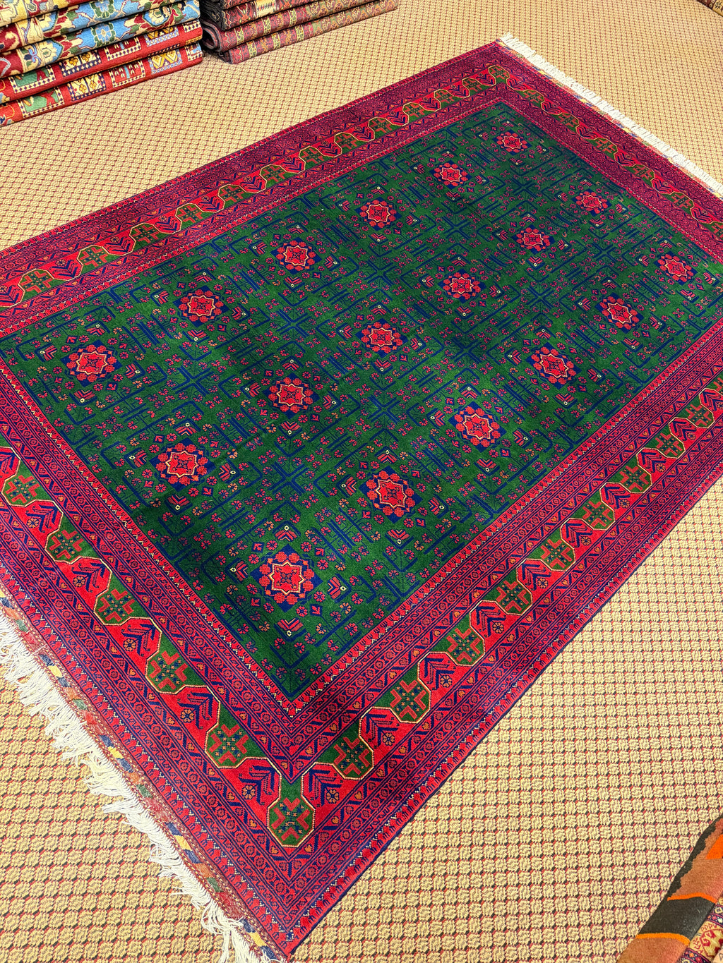 Khal Mohammadi – Emerald & Coral Medallion