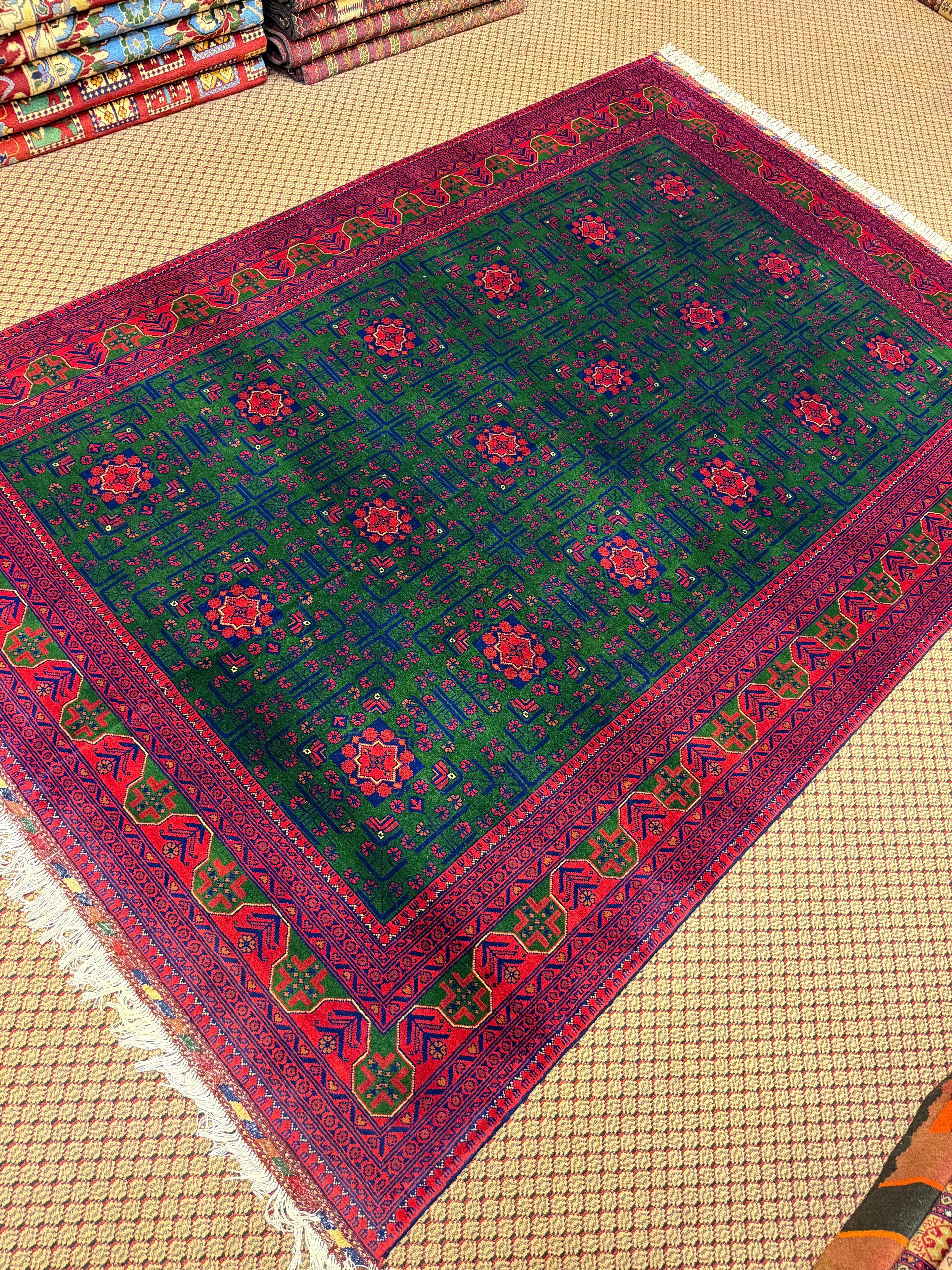Khal Mohammadi – Emerald & Coral Medallion