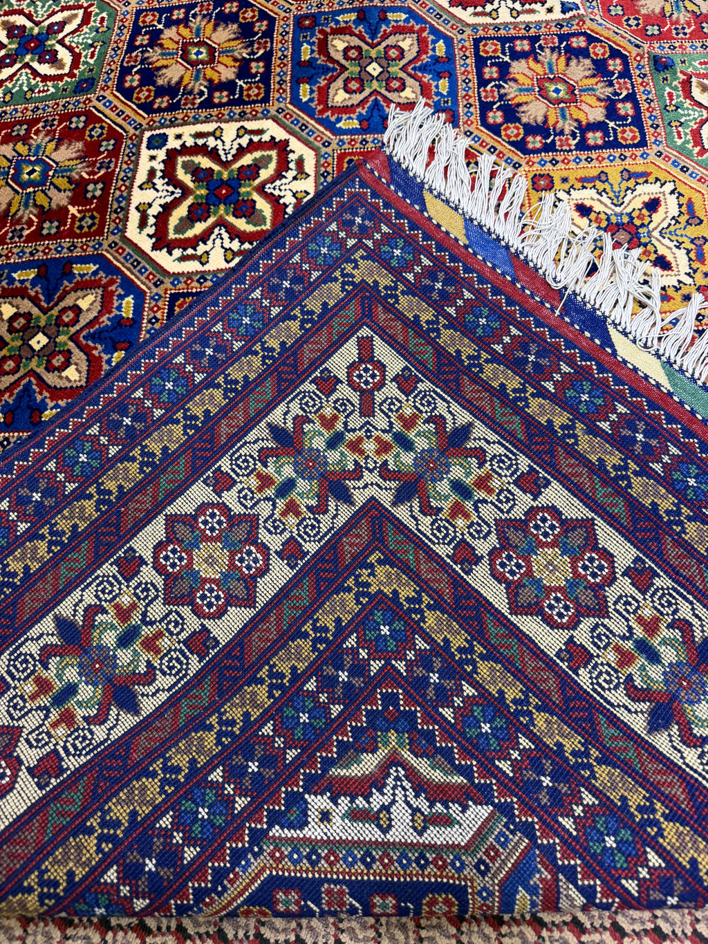 Afghan Mauri — Multicolour Hexagon Panel Field