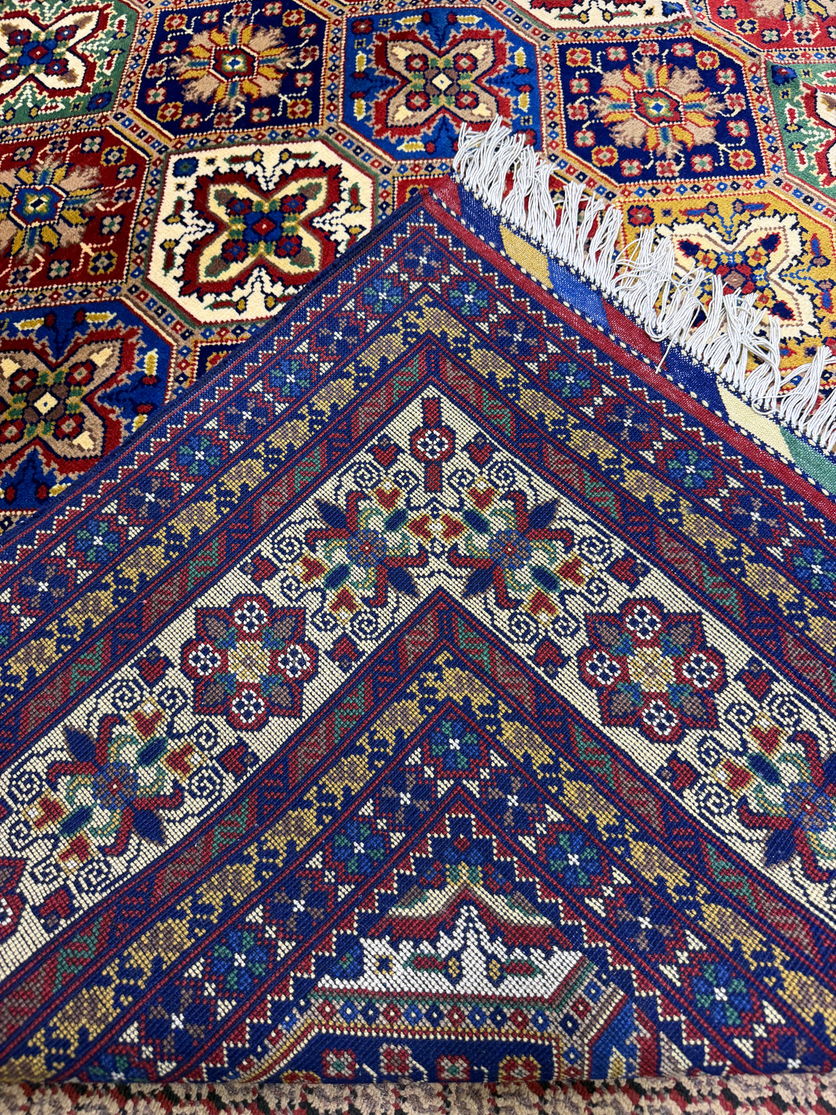 Afghan Mauri — Multicolour Hexagon Panel Field