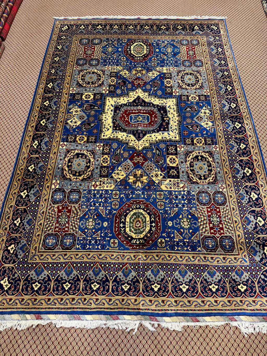 Khotan – Royal Blue Star Medallion Compartment