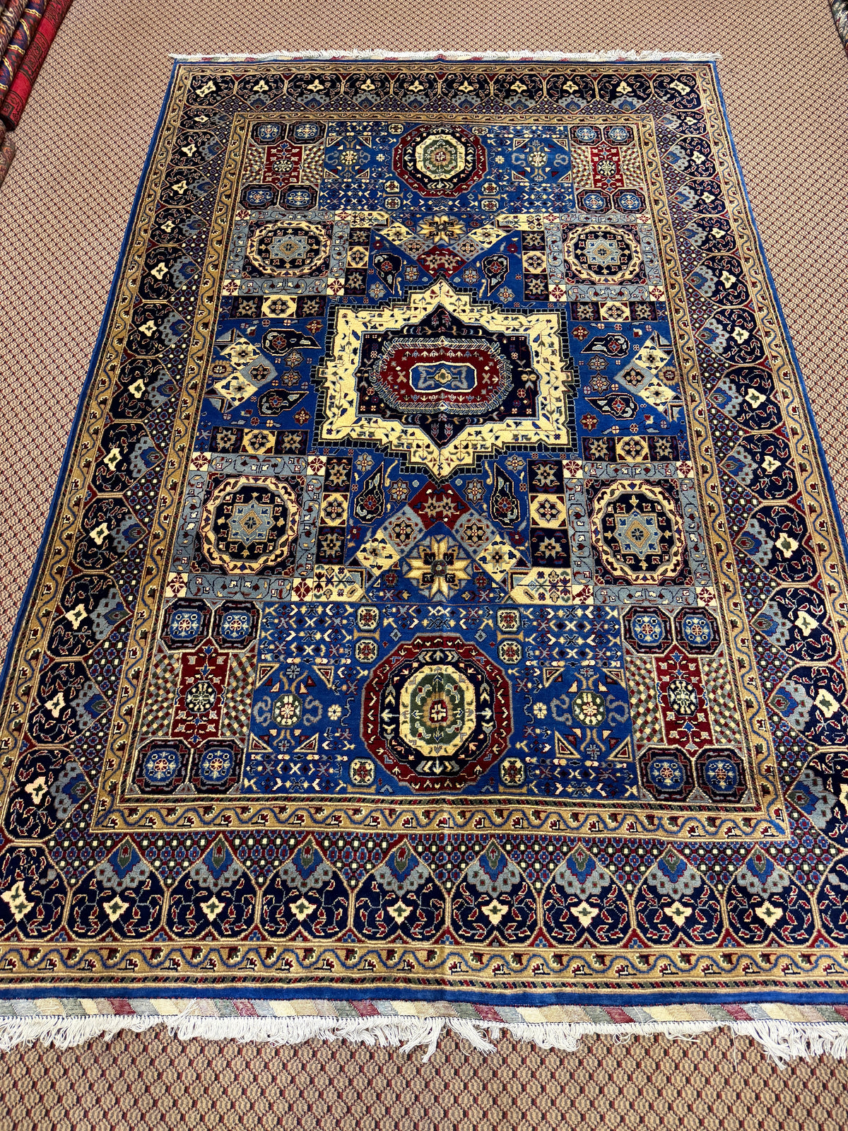 Khotan – Royal Blue Star Medallion Compartment